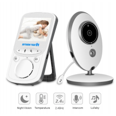 Wireless Video Baby Monitor With Night Vision, Temperature Monitoring and Talk back -VB605
