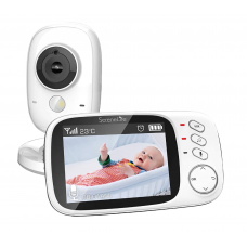 Wireless Video Baby Monitor With Night Vision, Temperature Monitoring and Talk back -VB603