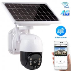 Solar Powered 4G GSM PTZ 360 Camera - With 6 Batteries 