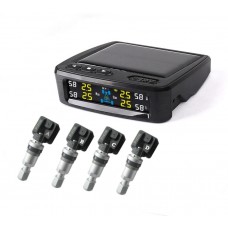 Wireless Solar Tire Pressure Monitoring System (TPMS) With 4 Internal Sensors